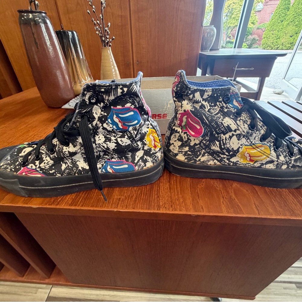 1989 Converse All Stars Rolling Stones Custom Steel Wheels Tour sneakers.